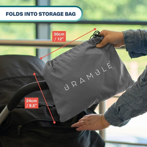 Bramble 47" x Large Gate Check Stroller Bag for Airplane Waterproof Adjustable - Picture 7 of 10